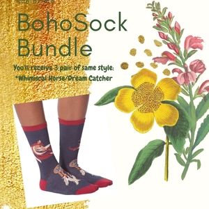 K.BELL Whimsical Horse/Dream Catcher Socks